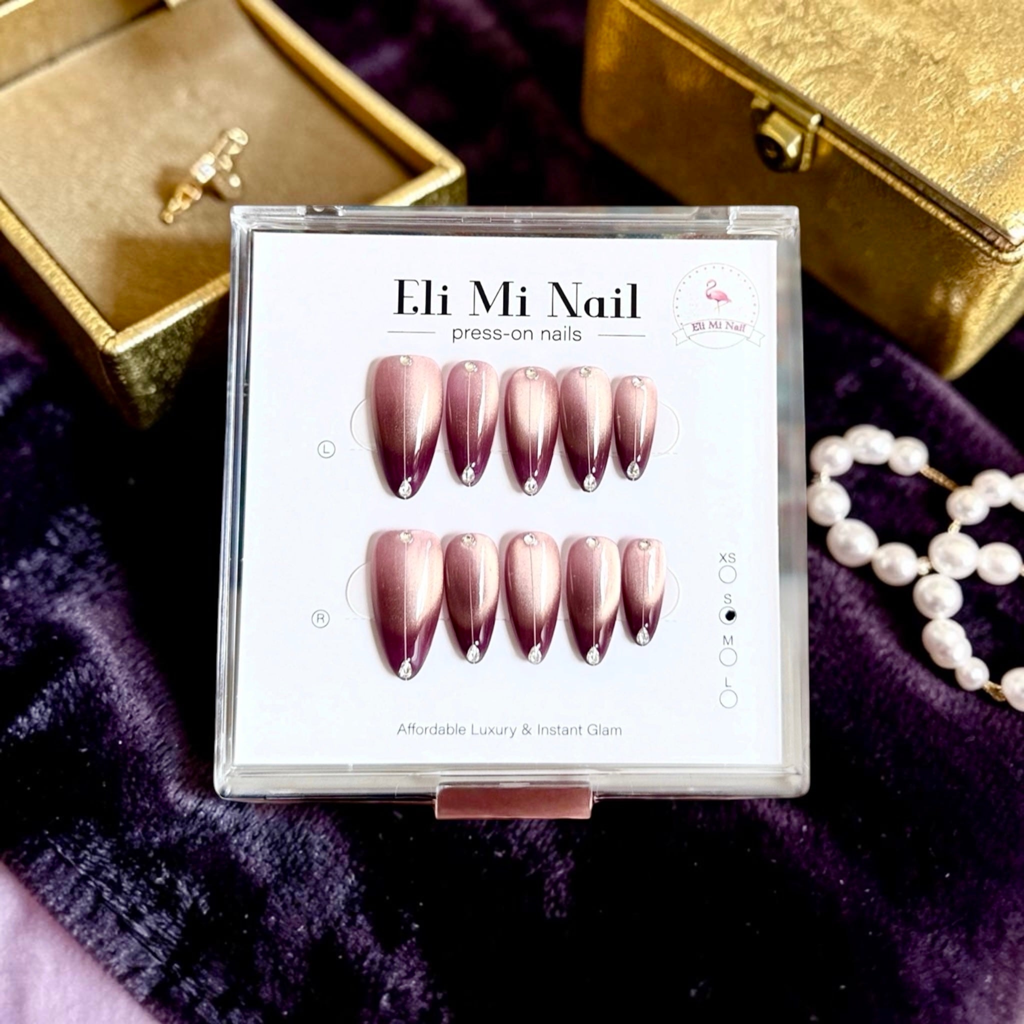 B2 Purple Water Drop Diamonds